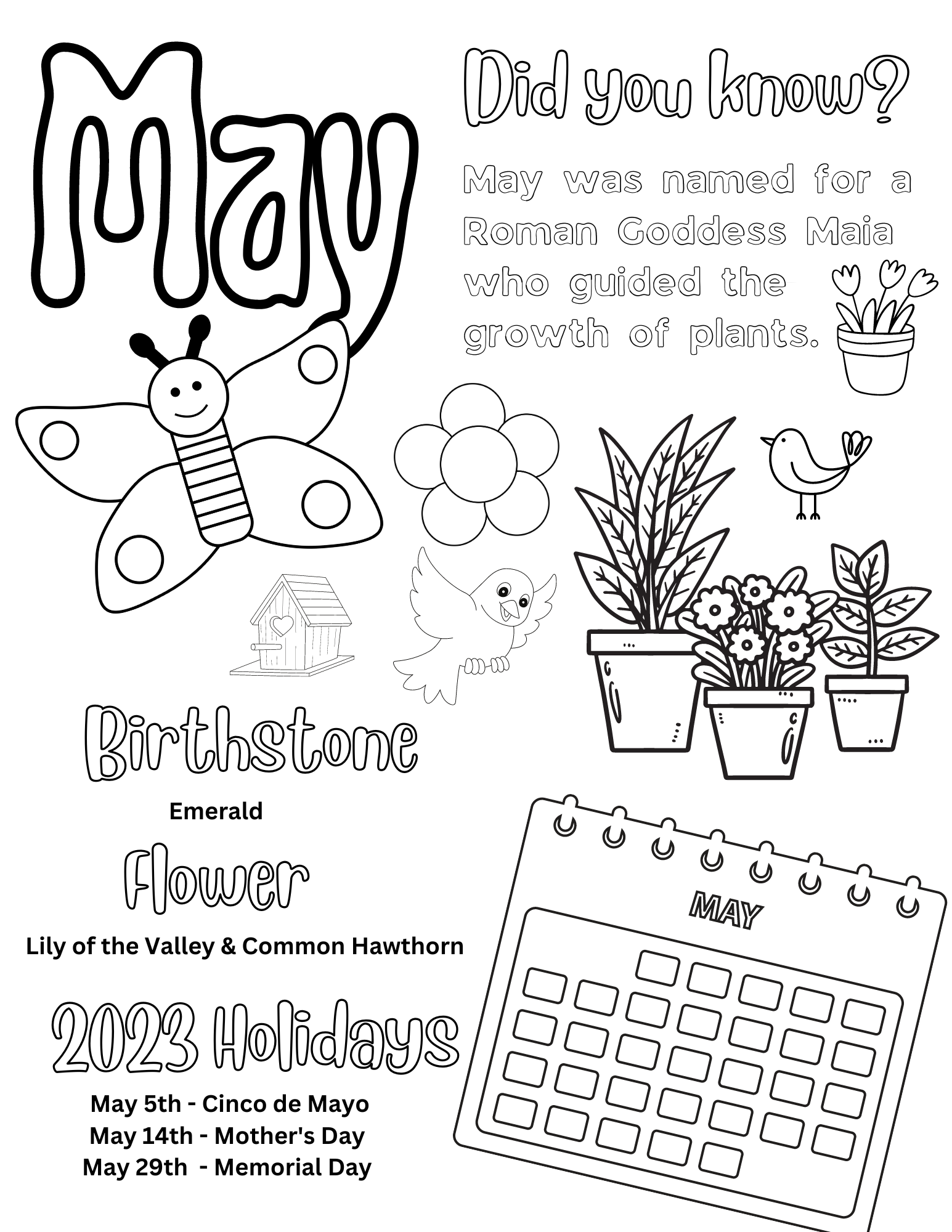 Free Printable May Word Search Puzzle Free Printable May Word Search Puzzle