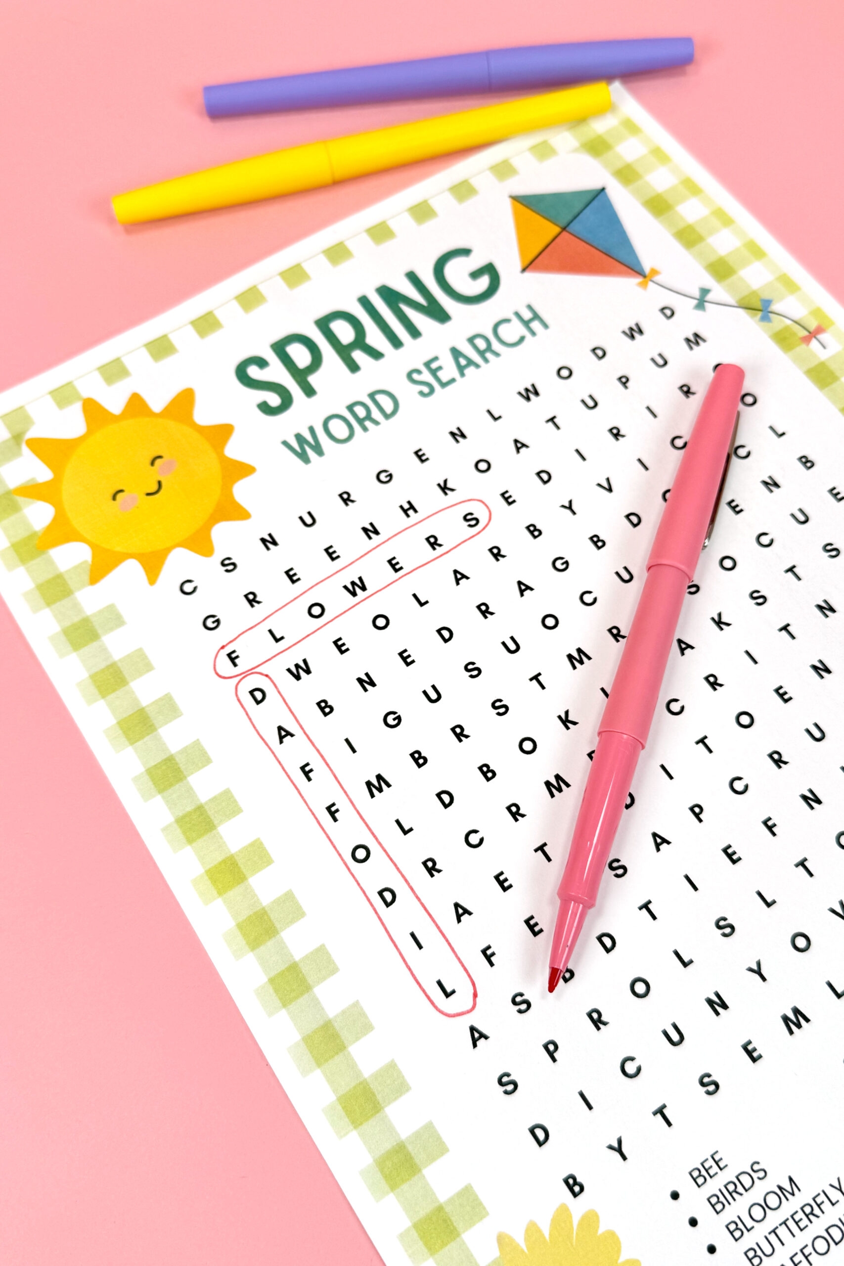 Free Printable Spring Word Search Puzzle Happiness Is Homemade