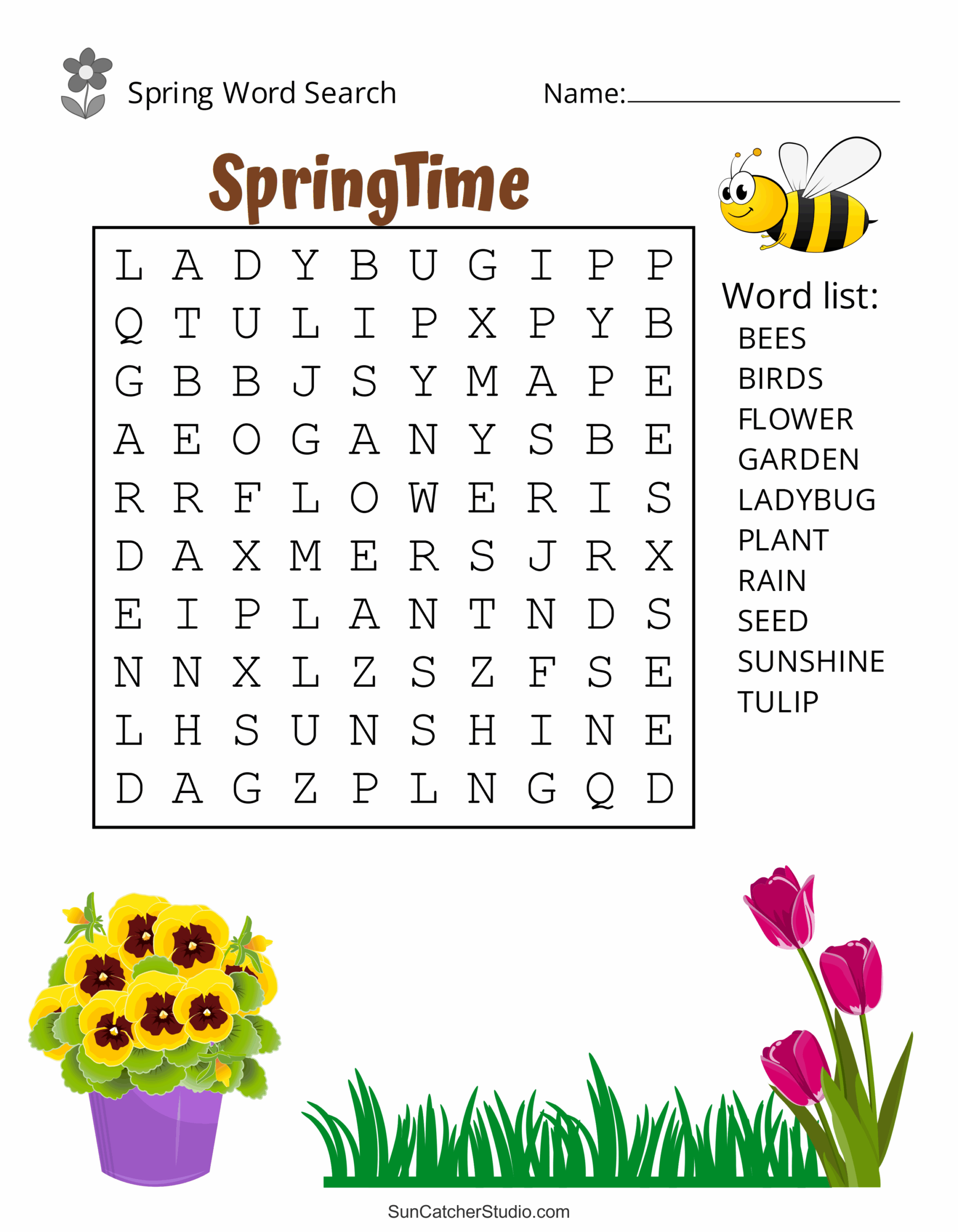 Printable Word Searches For Kids Pdf