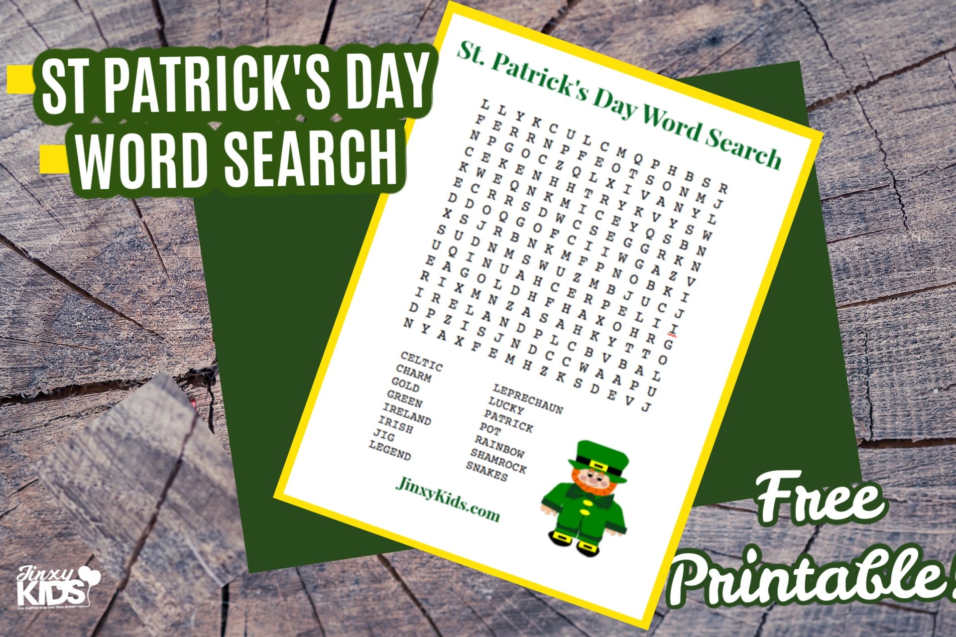 FREE Printable St Patricks Day Word Search Puzzle Jinxy Kids FREE Printable St Patricks Day Word Search Puzzle Jinxy Kids