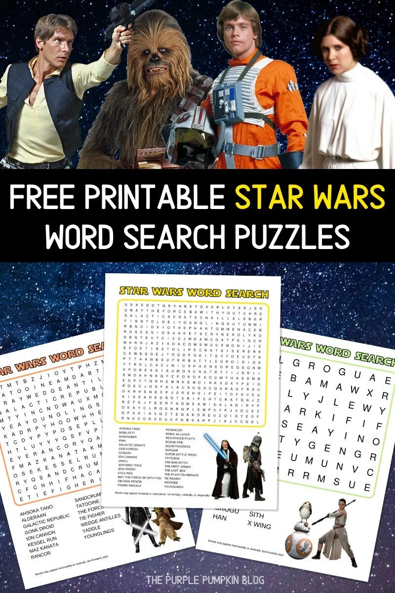 Star Wars Word Search Printable Free