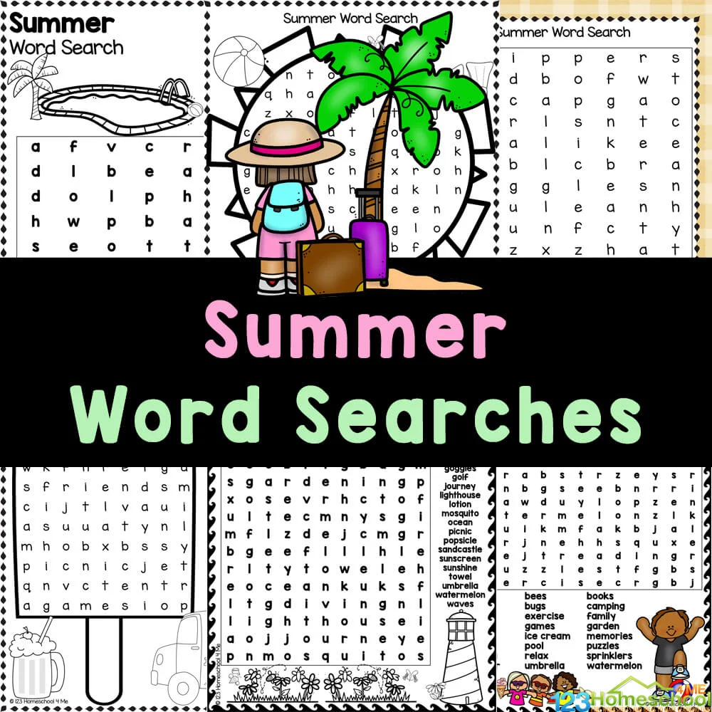 Word Search For Elementary Students Printable