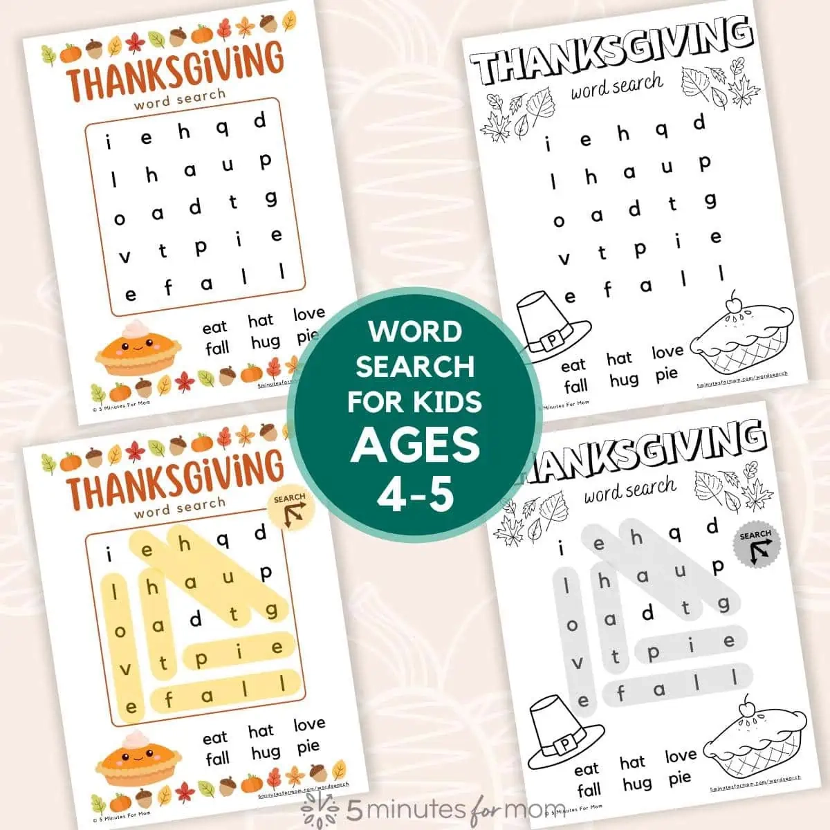 Free Printable Thanksgiving Word Search For Kids Free Printable Thanksgiving Word Search For Kids