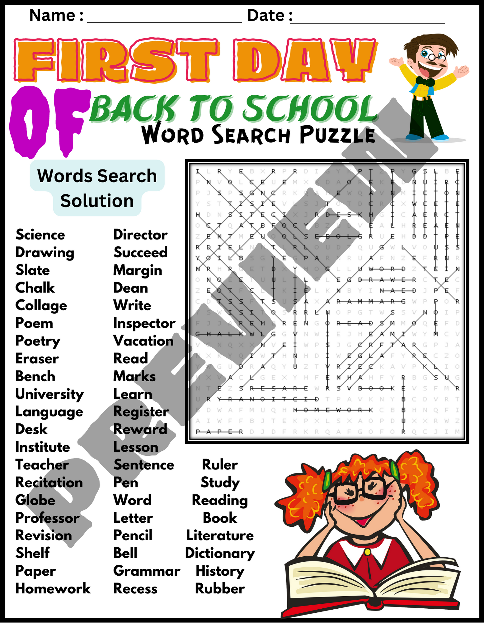 GIANT ANIME CHARACTERS NAMES Word Search Puzzle Worksheet Activity Made By Teachers
