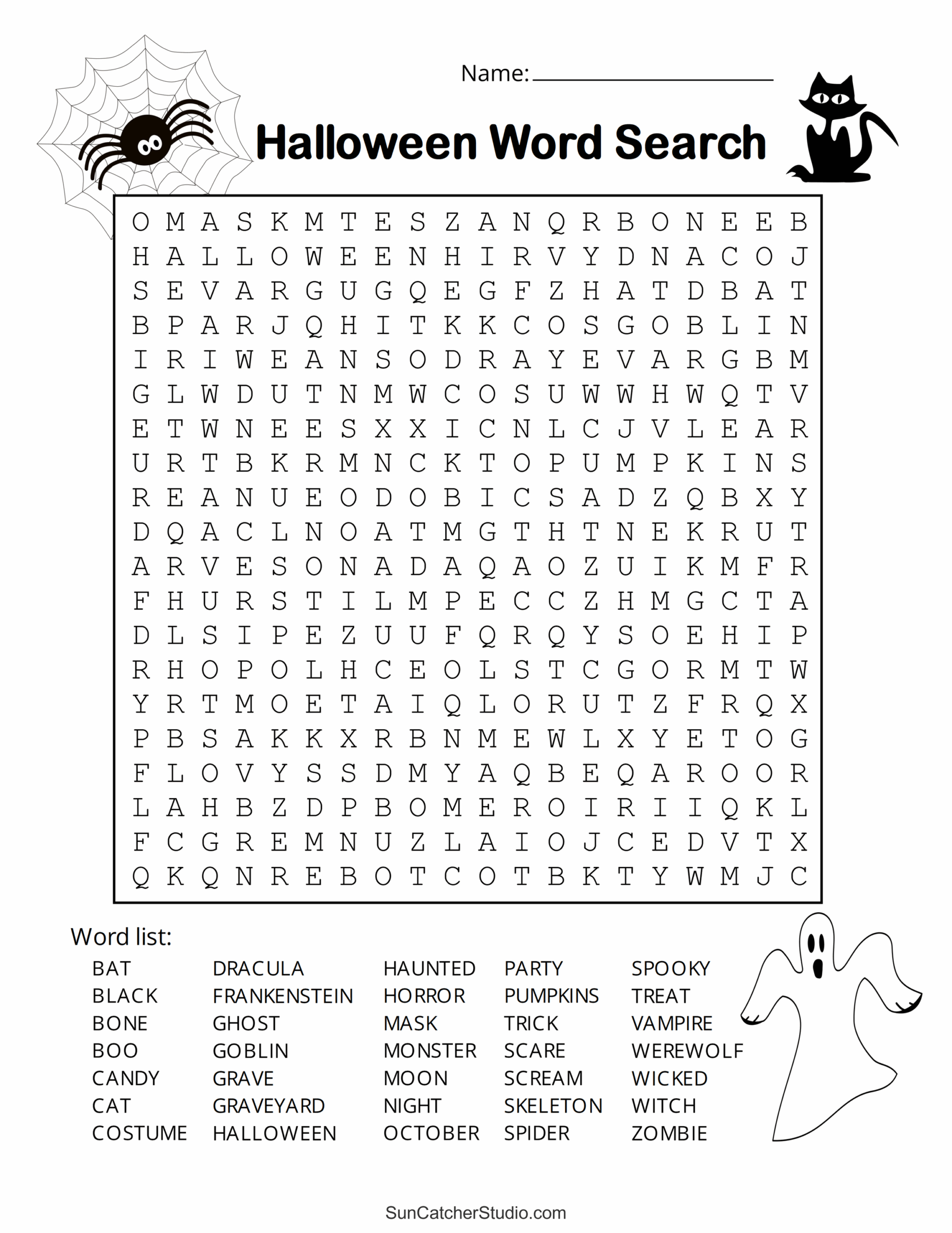 halloween word search free printable puzzles free printables monograms design tools patterns u0026 diy projects