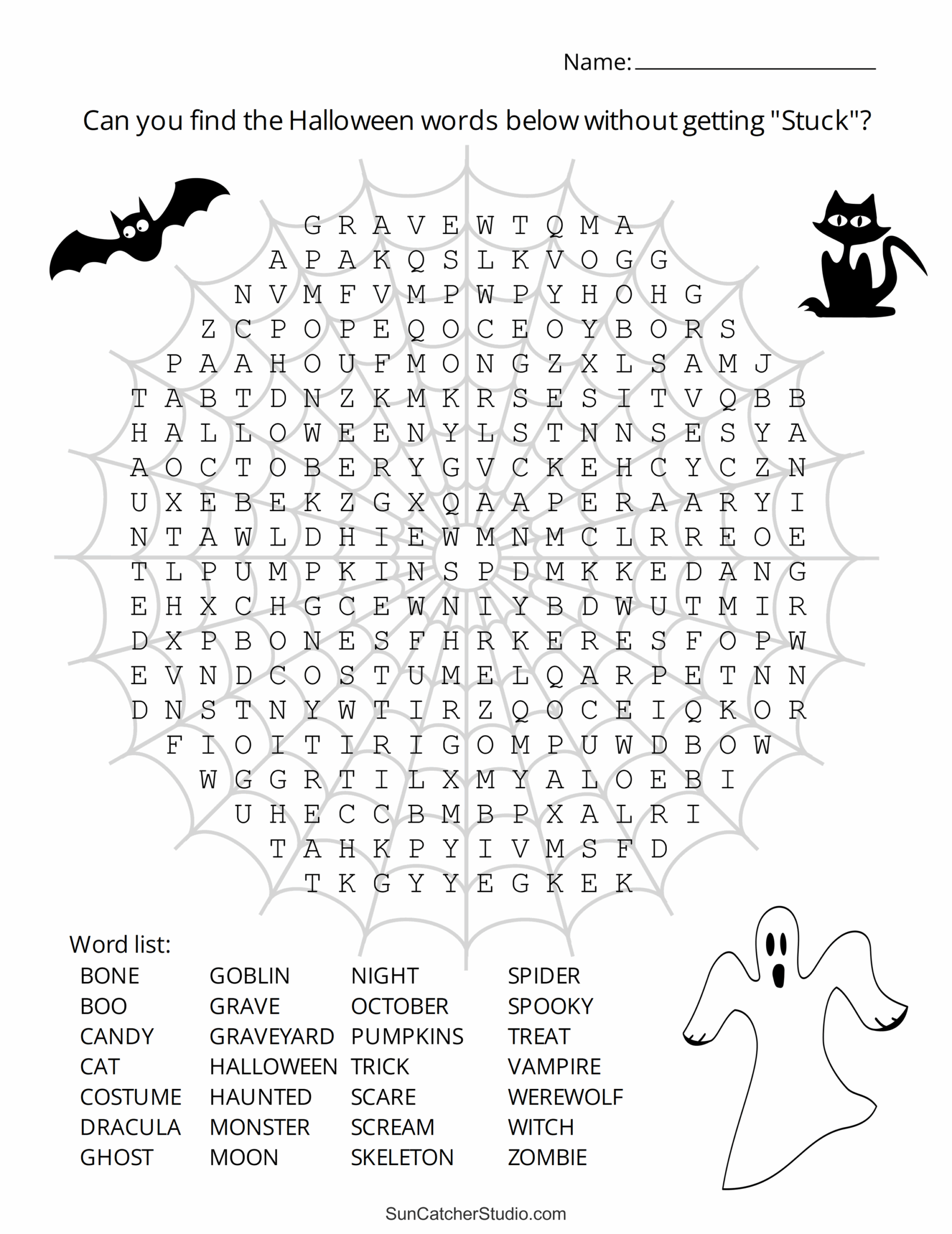 halloween word search free printable puzzles free printables