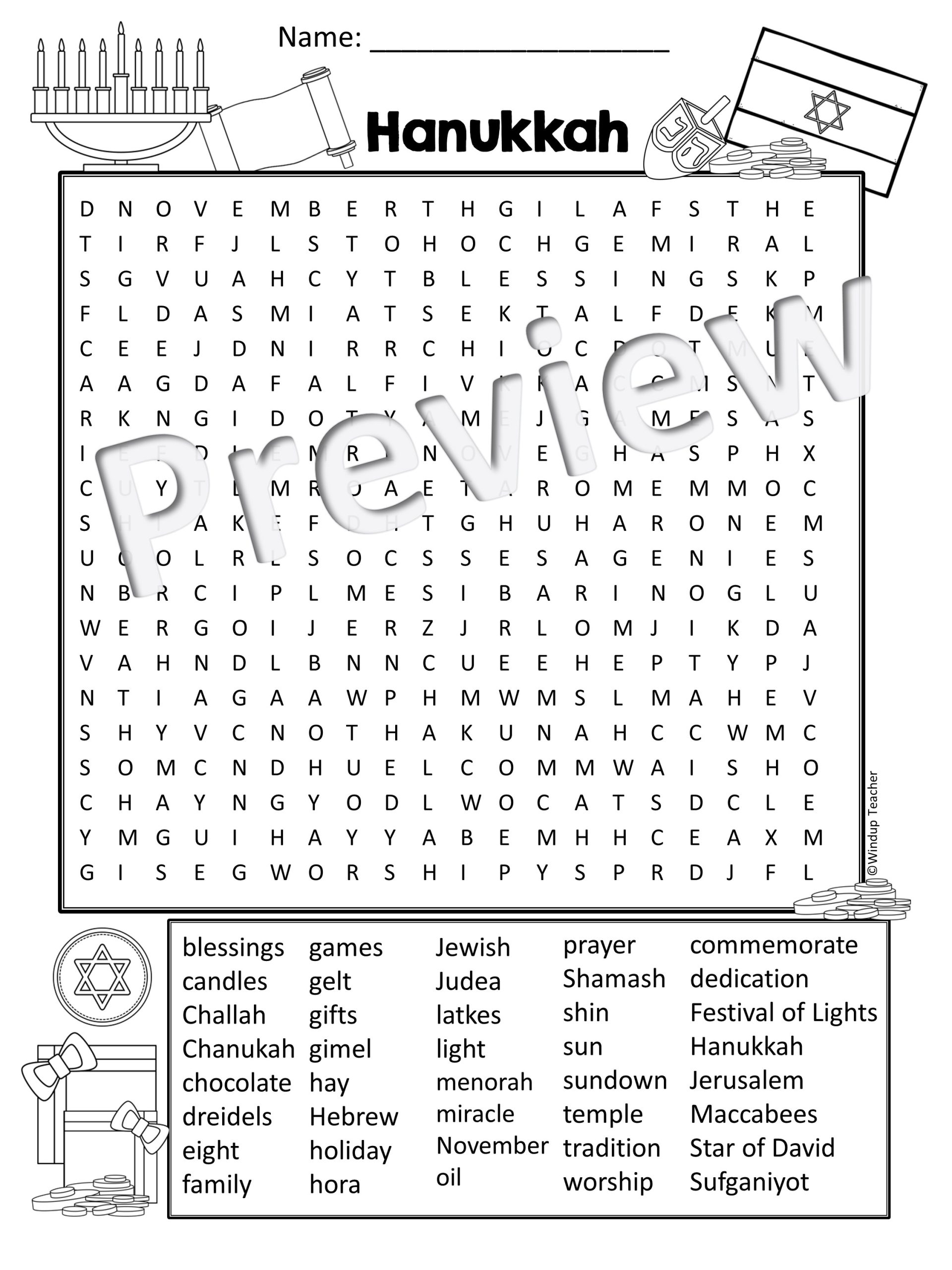 Word Search Printable Adults Hard