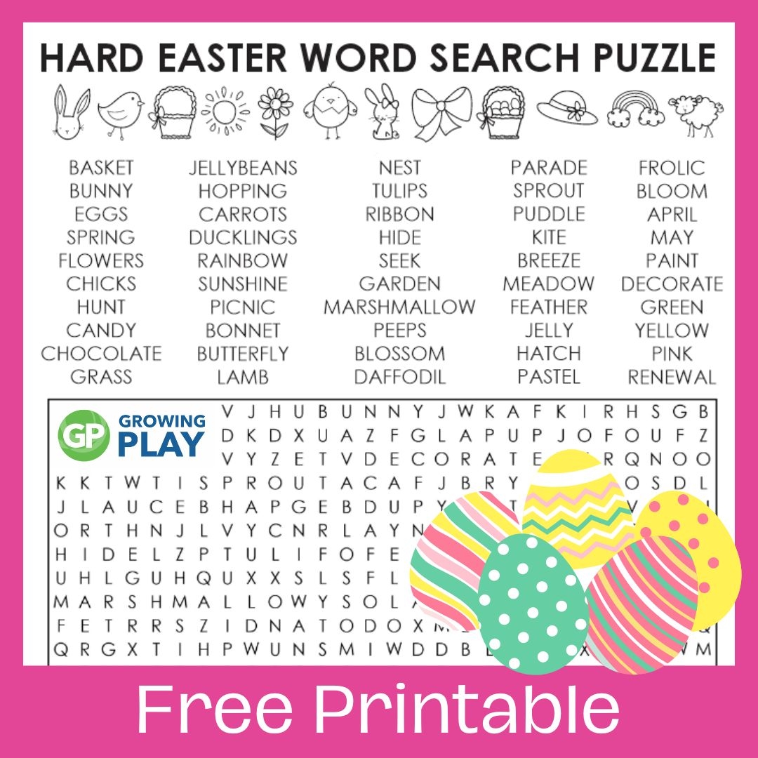 Free Printable Easter Word Searches For Kids