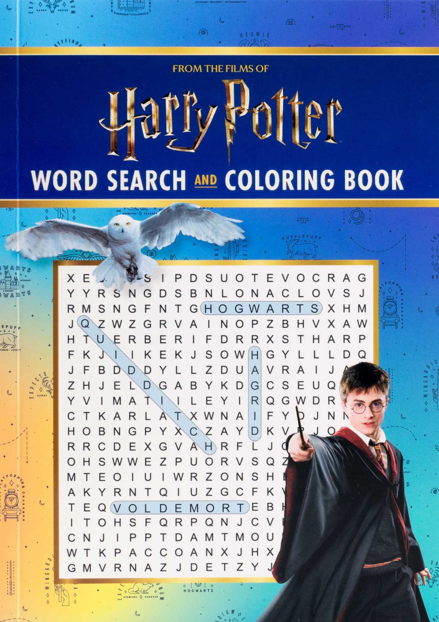 harry potter word search and coloring book book by editors of thunder bay press official publisher page simon schuster