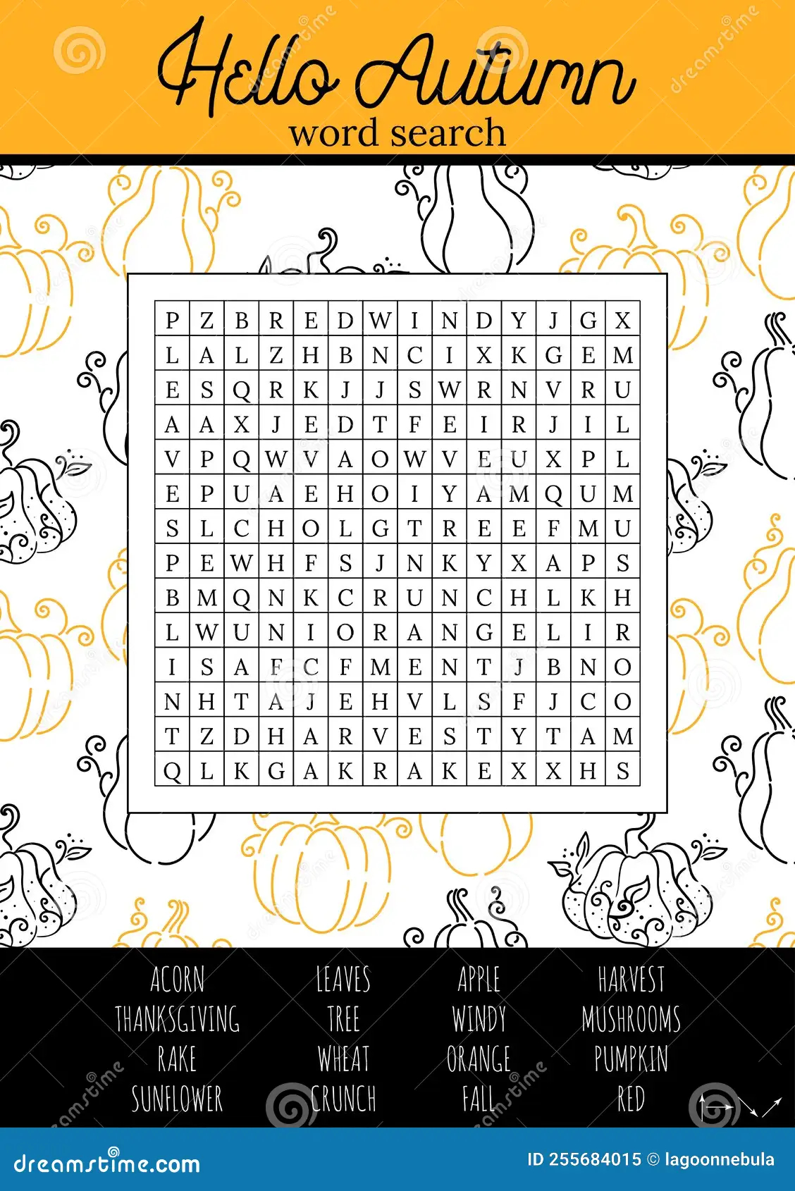 Fall Word Search Printable For Adults