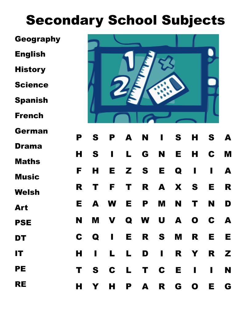 High School Wordsearch WordMint High School Wordsearch WordMint