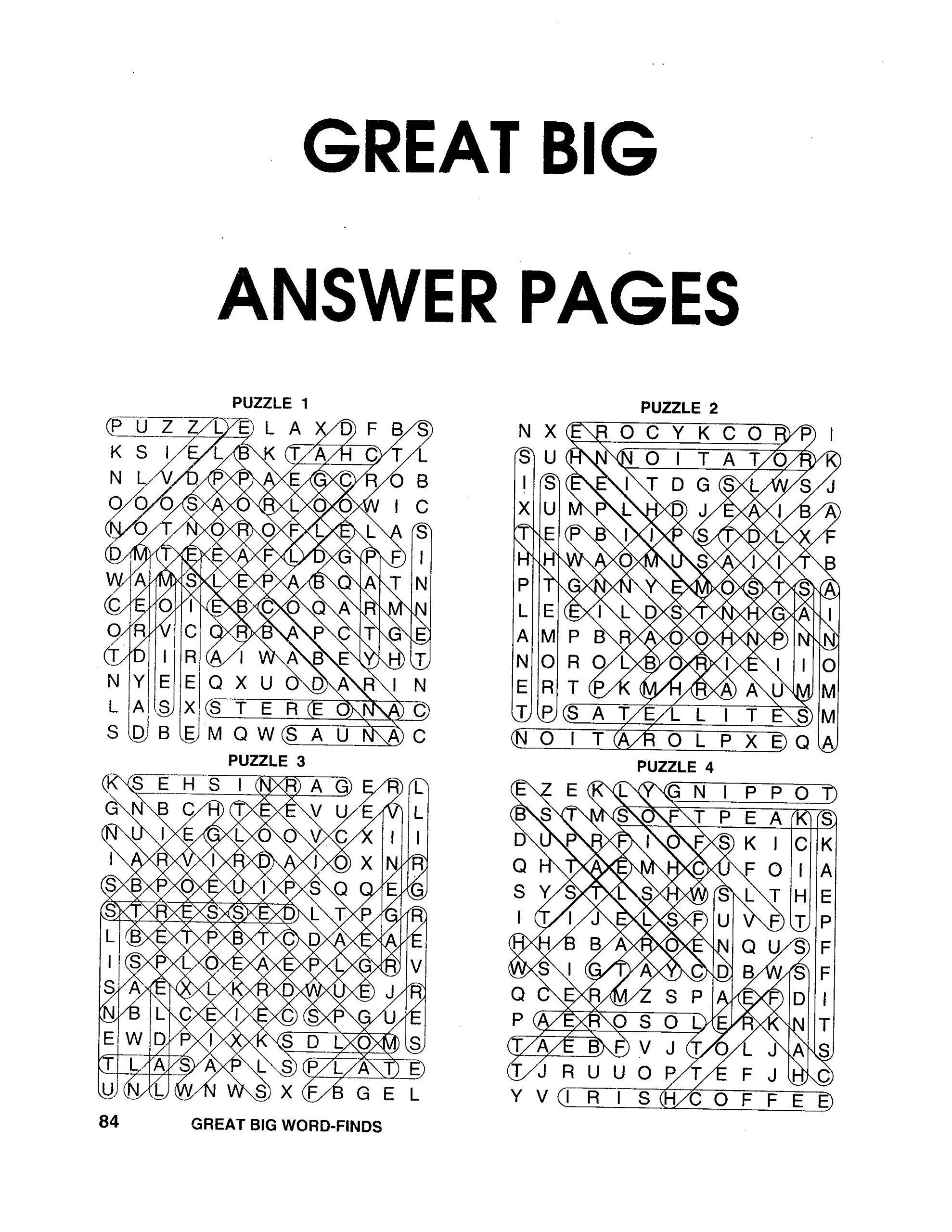 KAPPA Super Saver LARGE PRINT Word Search Puzzle Pack Pack Of 6 Full Size Books KAPPA BOOKS