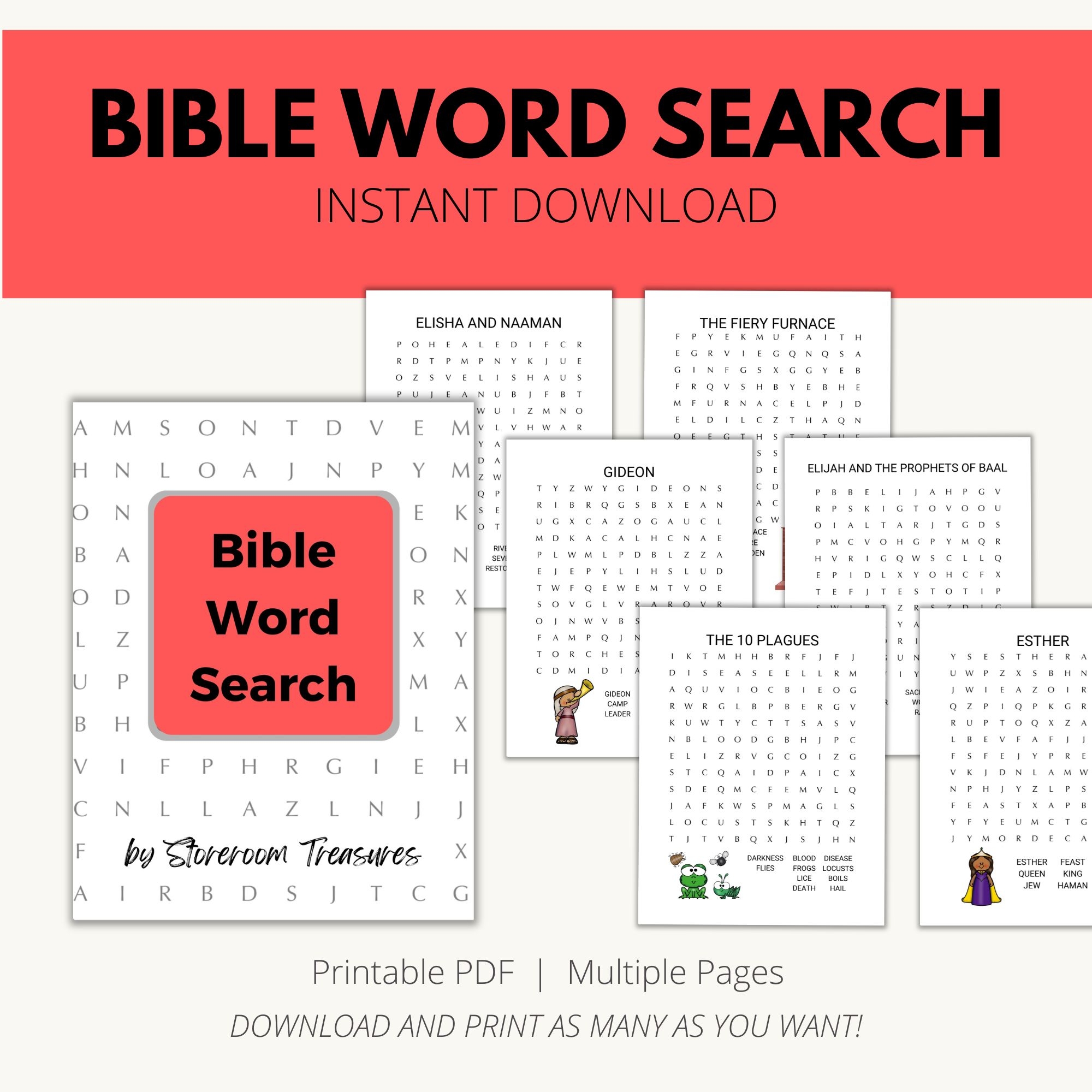Printable Bible Word Search For Kids