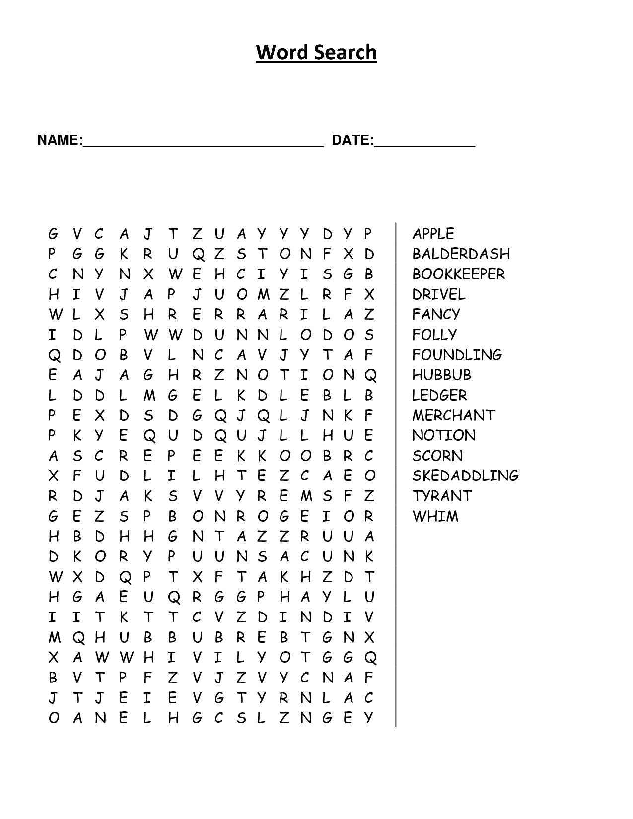 large print word finds 10 free pdf printables printablee