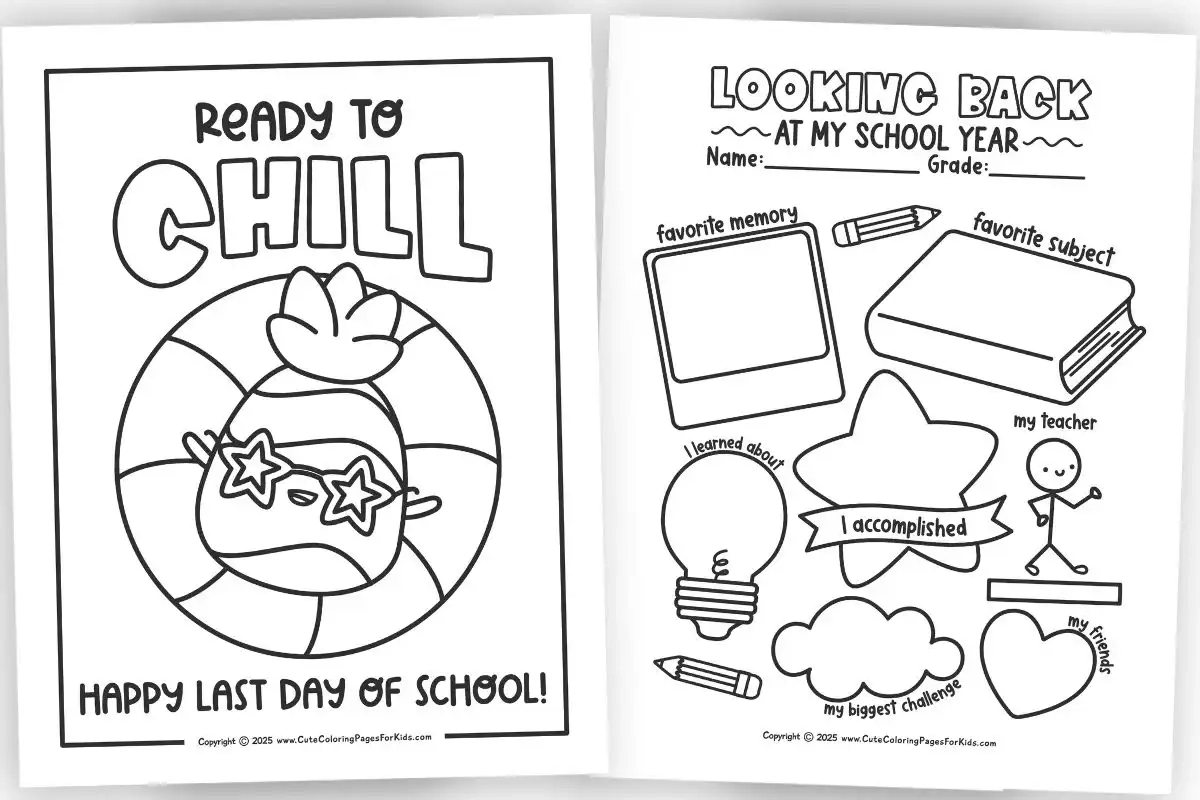 Last Day Of School Coloring Pages Free Printable PDFs Cute Coloring Pages For Kids