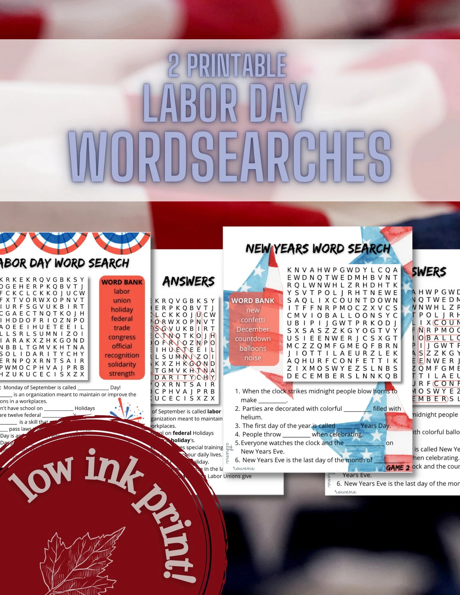 Year 5 Word Search Printable