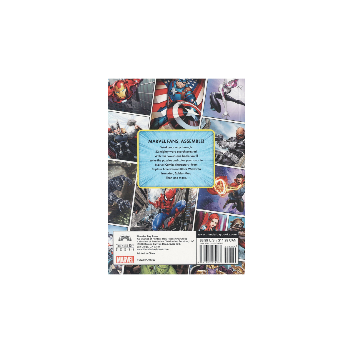 Marvel Word Search And Coloring Book A Marvelous 120 Page Adventure EBay