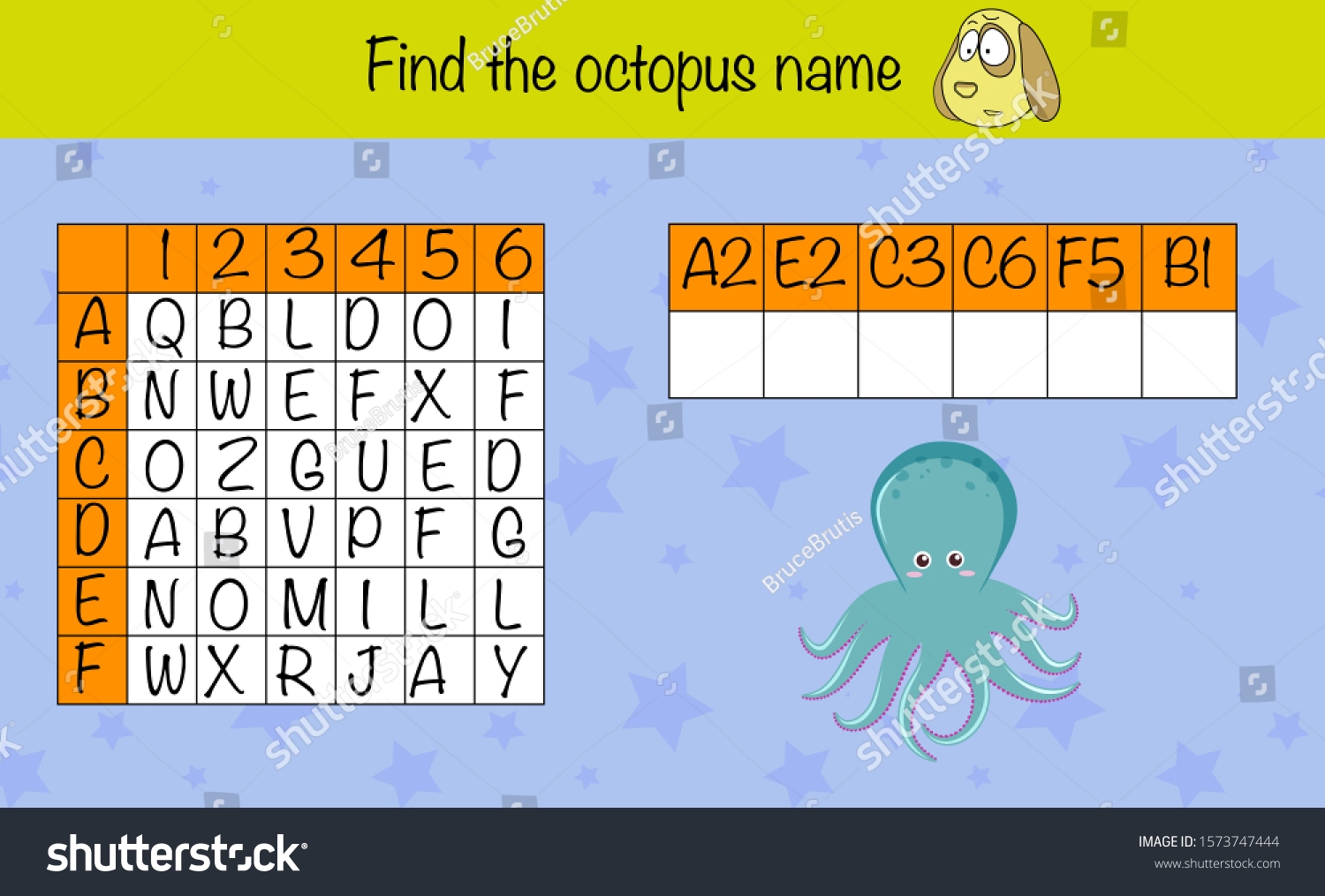 Math Puzzle Game Children Find Name Stock Illustration 1573747444 Shutterstock