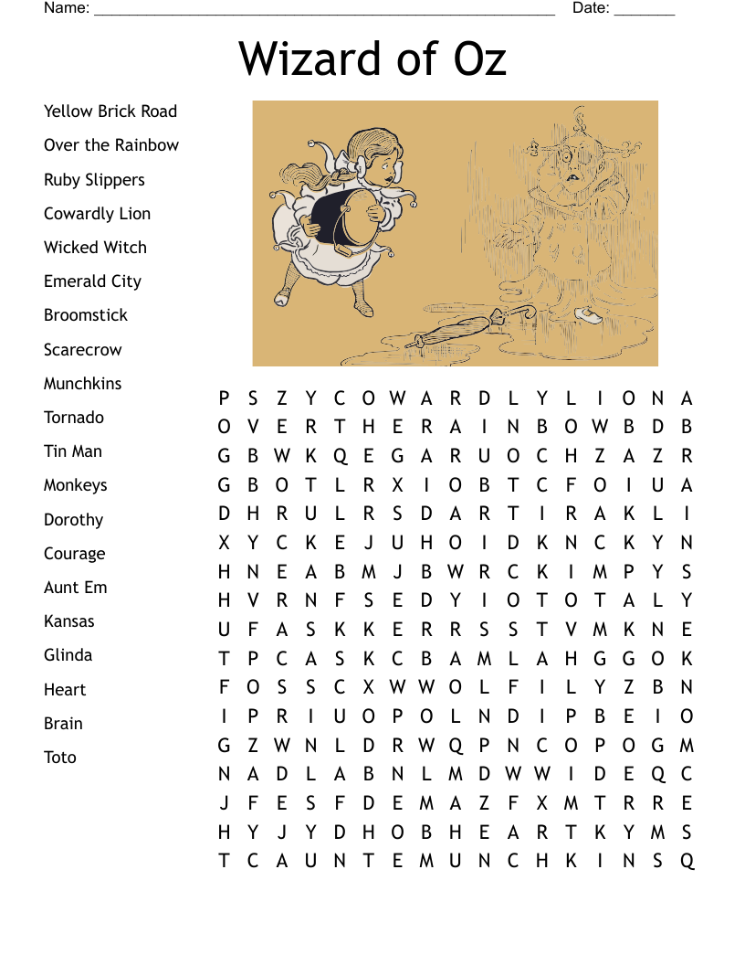 Harry Potter Word Search For Kids