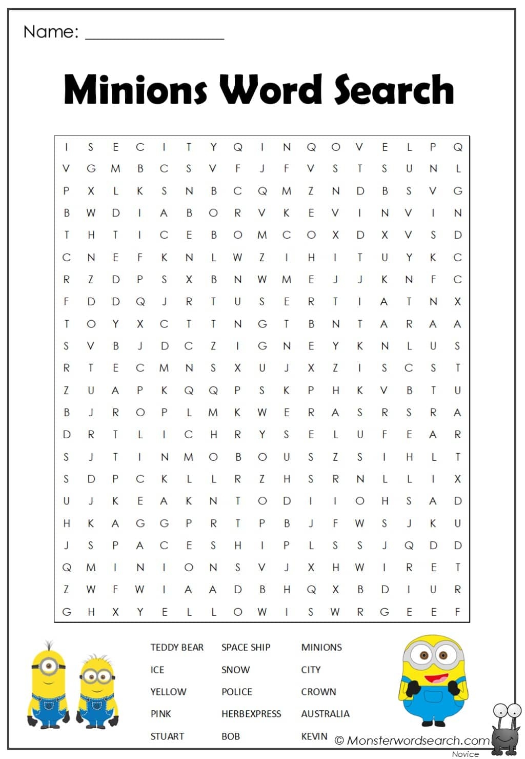 minions word search monster word search minions word search monster word search