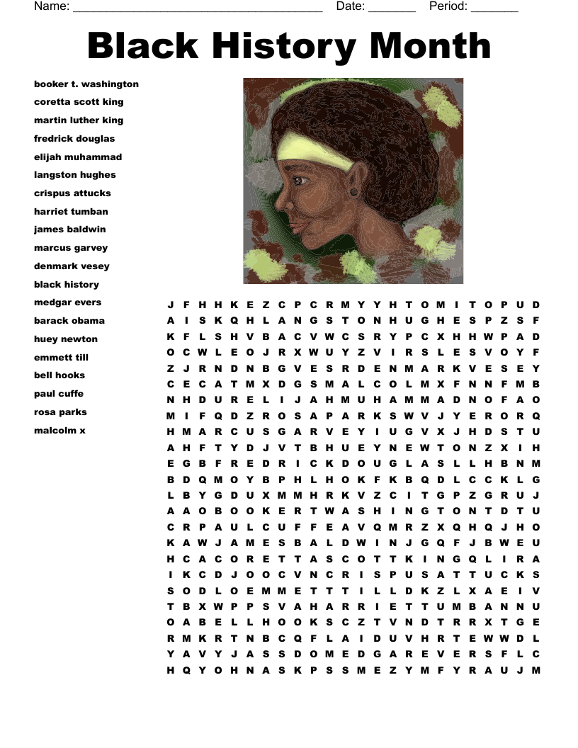 MLK Word Search WordMint