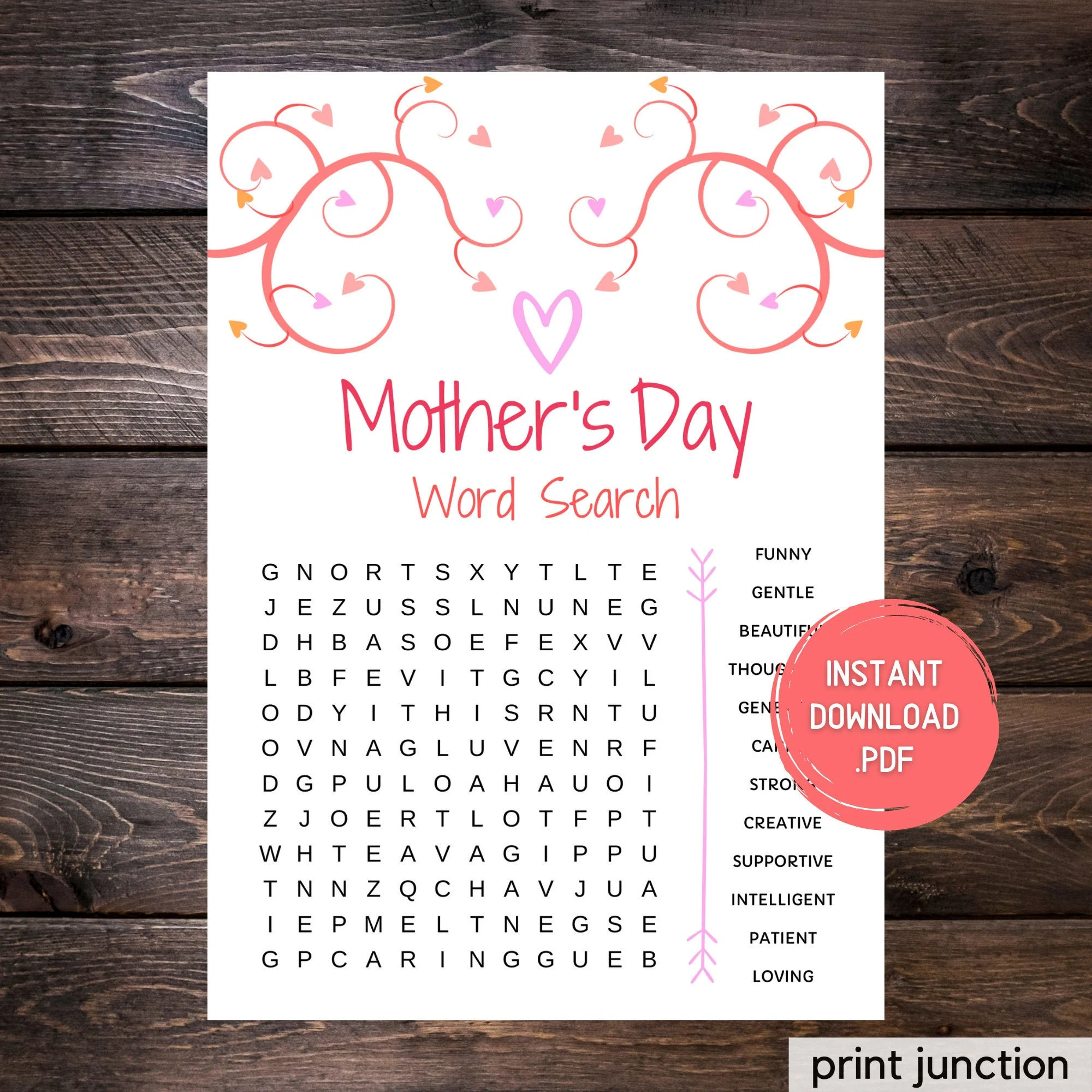 mother s day game printable mother s day word search mothers