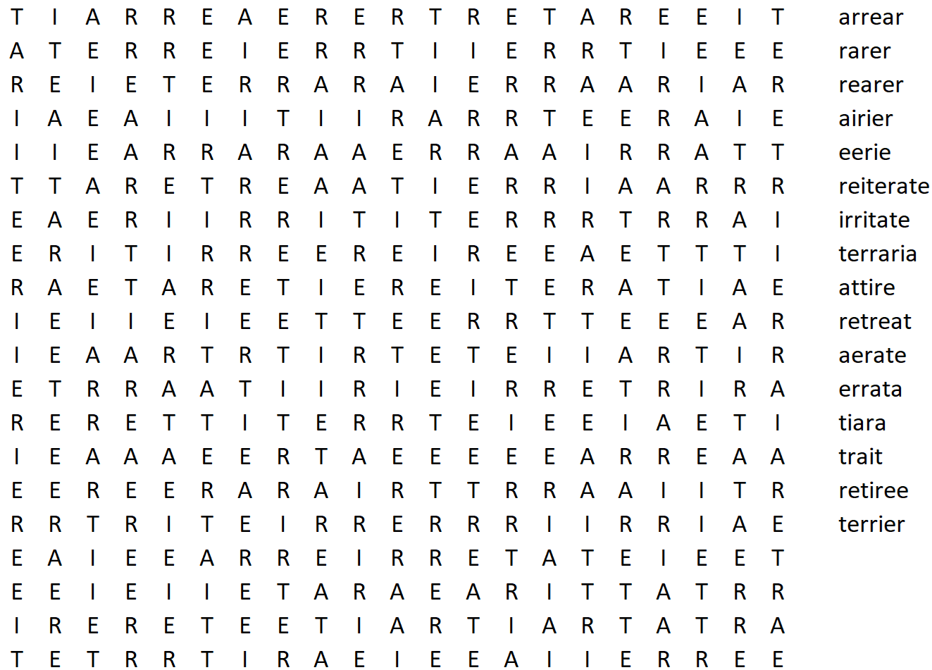 Medium Hard Word Search Printable