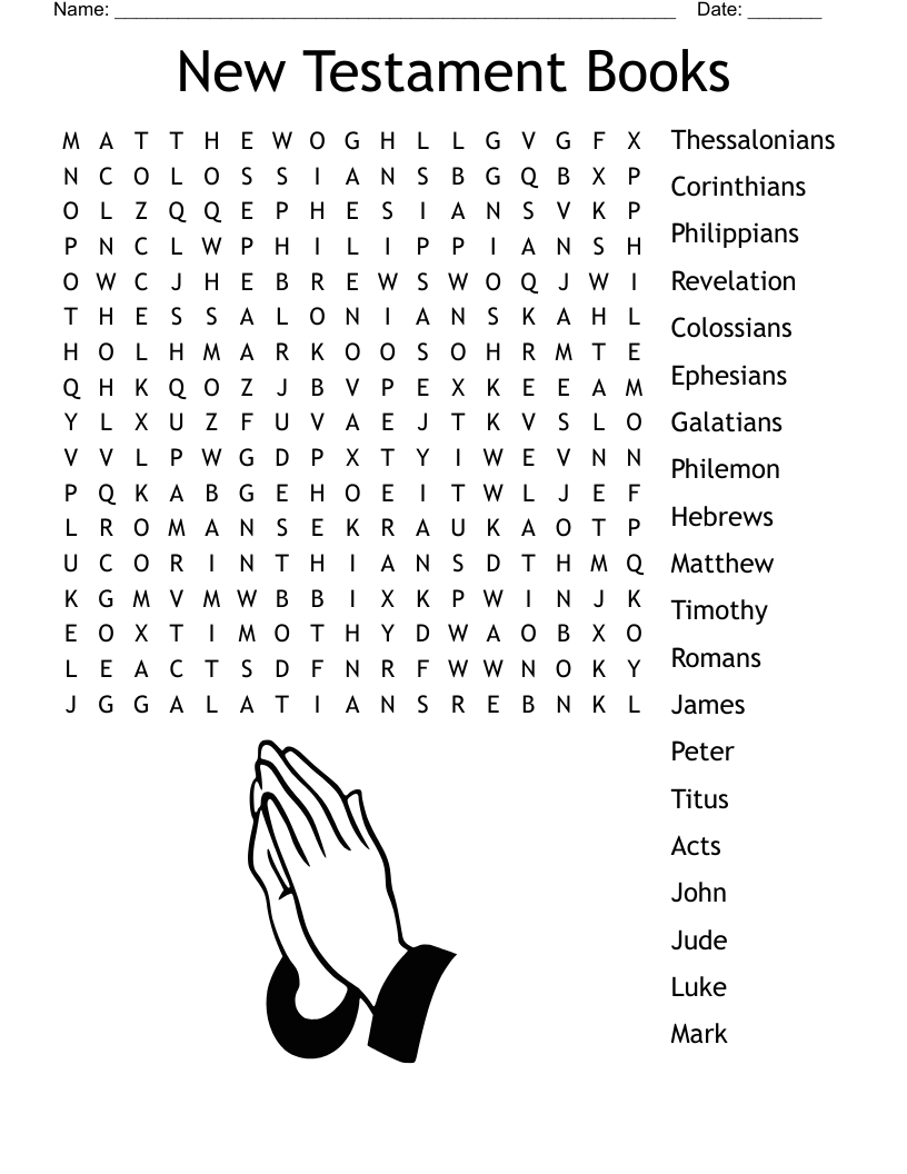 Religious Word Search Free Printable