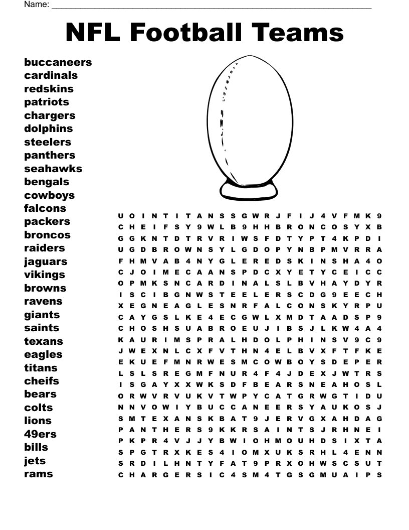 Nfl Word Search Online