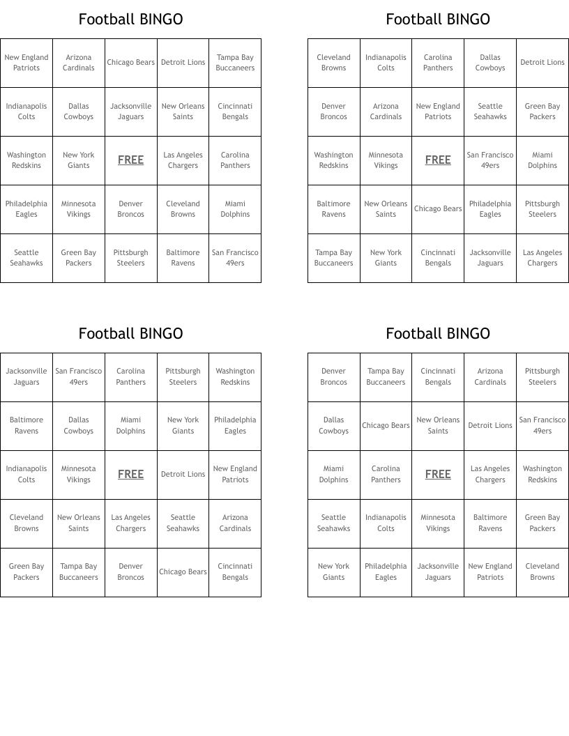 NFL TEAMS Word Search WordMint NFL TEAMS Word Search WordMint