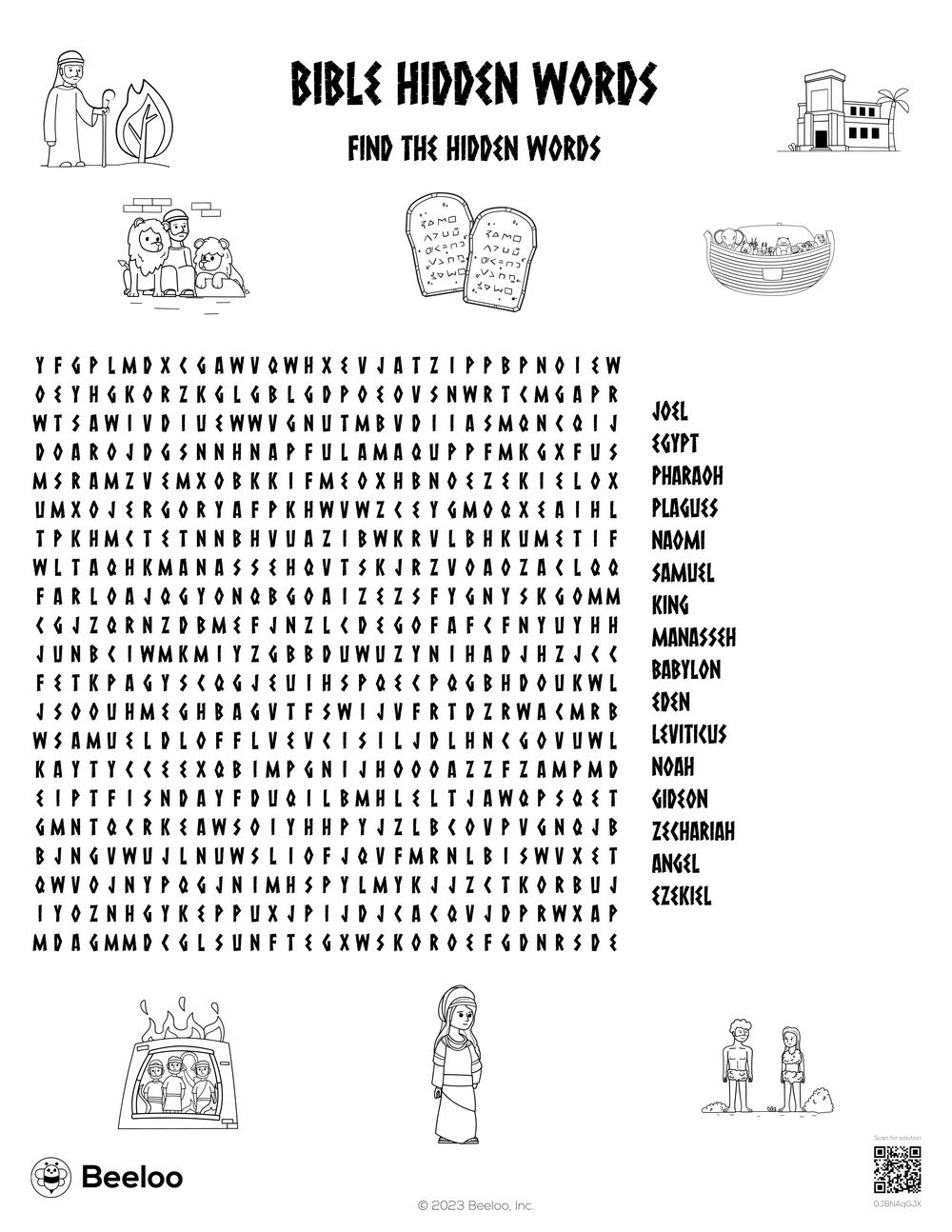 Bible Word Searches Printable Sheets