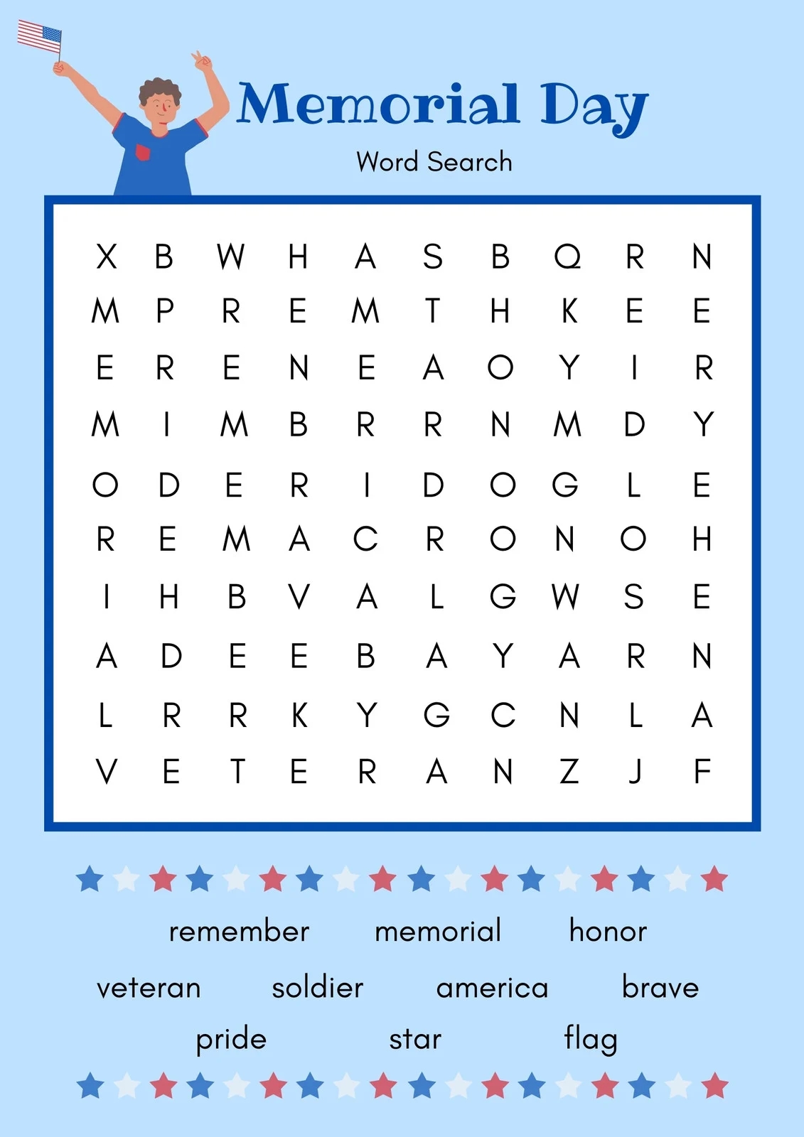 Page 8 Free And Customizable Memorial Day Templates