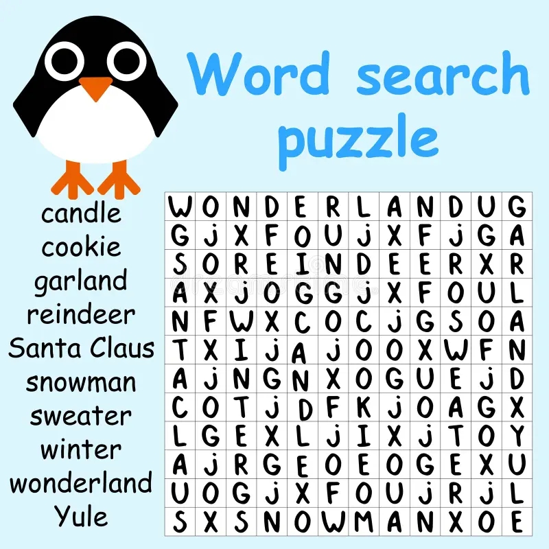 Penguin Word Search Puzzle For Kids Stock Vector Illustration Stock Vector Illustration Of Game Collection 208186973 Penguin Word Search Puzzle For Kids Stock Vector Illustration Stock Vector Illustration Of Game Collection 208186973