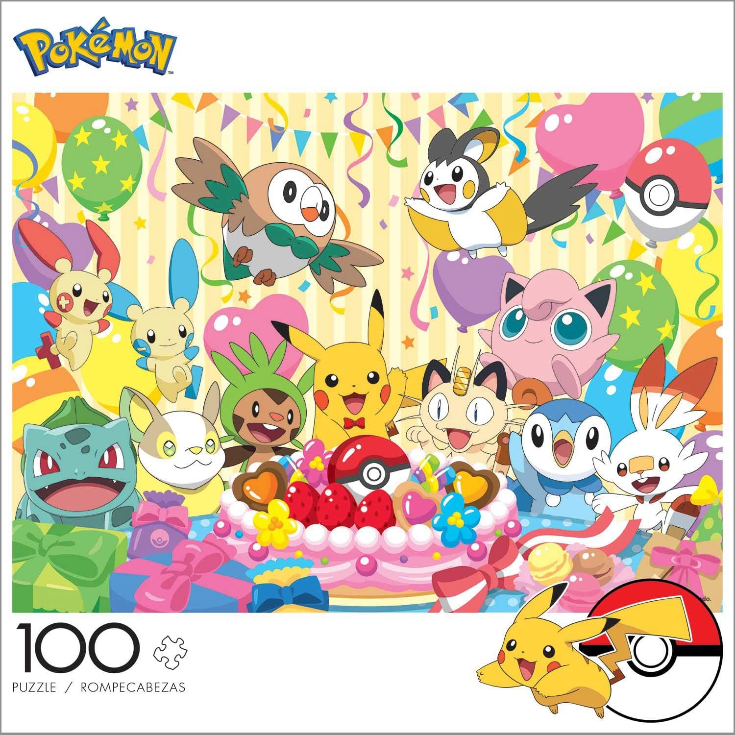 Pokemon Birthday Party 100 Piece Jigsaw Puzzle By Buffalo Games Puzzle Warehouse