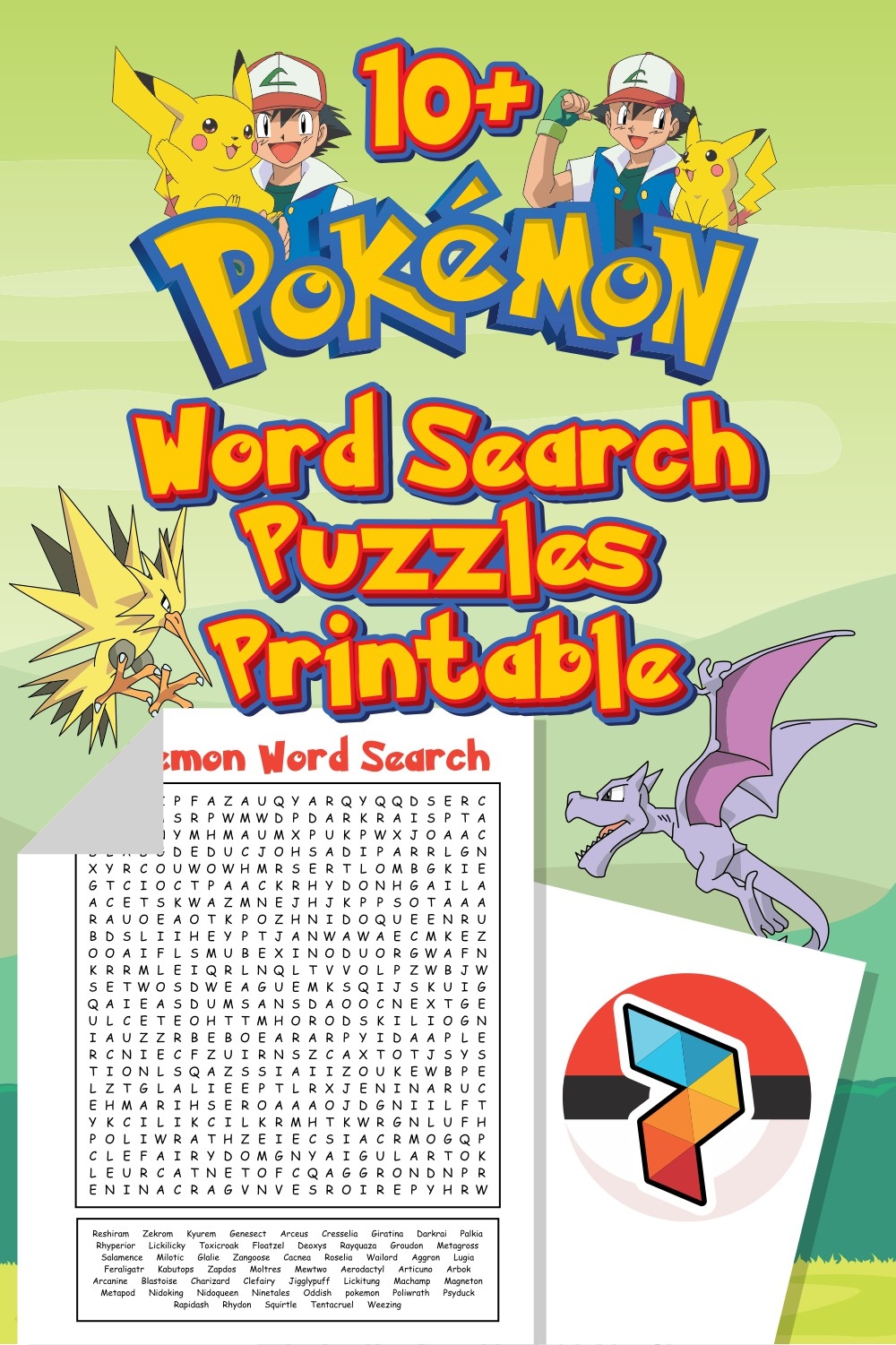 Pokemon Word Search Online
