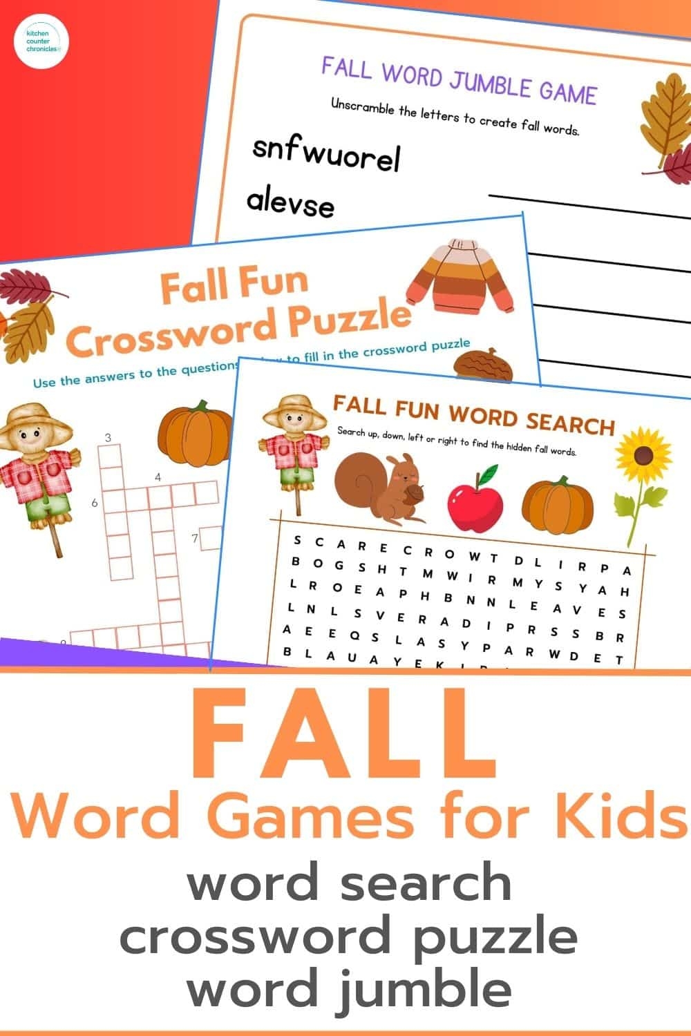 Free Printable Word Search Puzzles For Fall