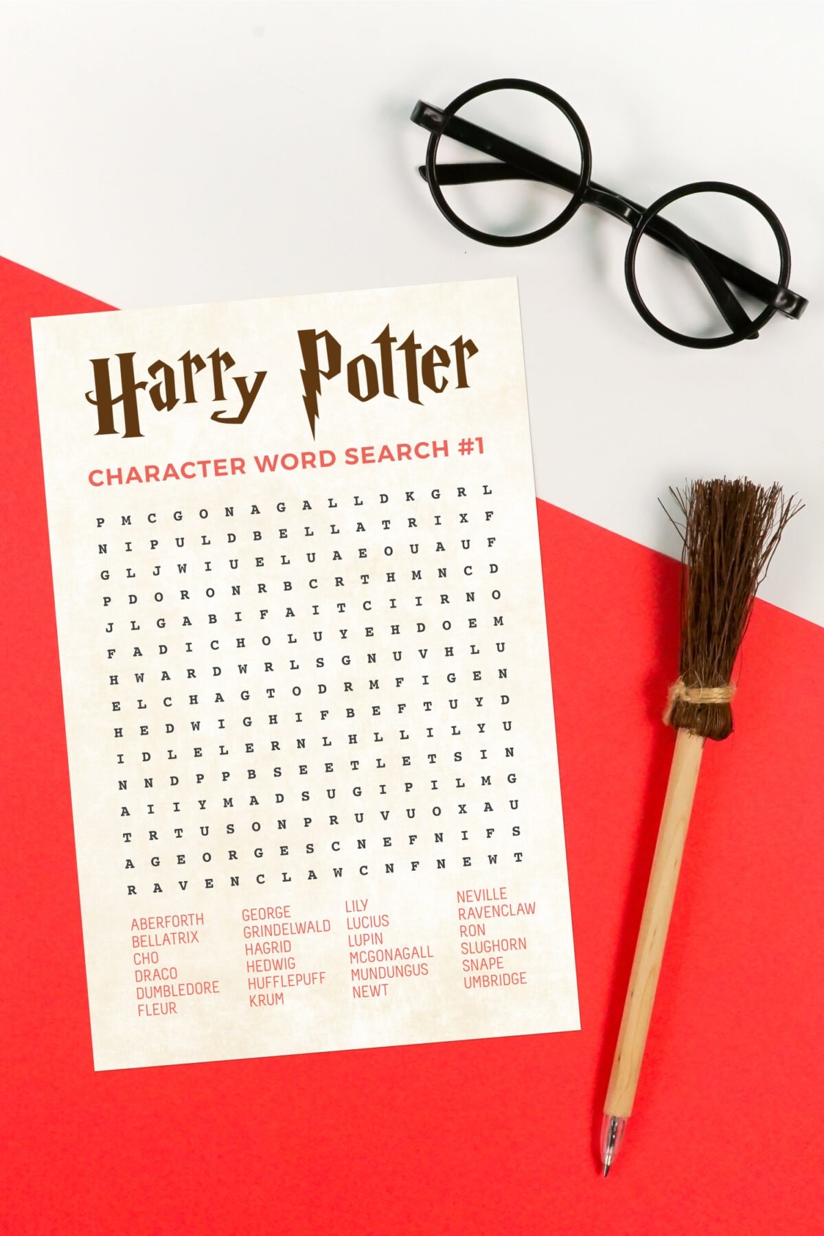 Harry Potter Word Search To Print
