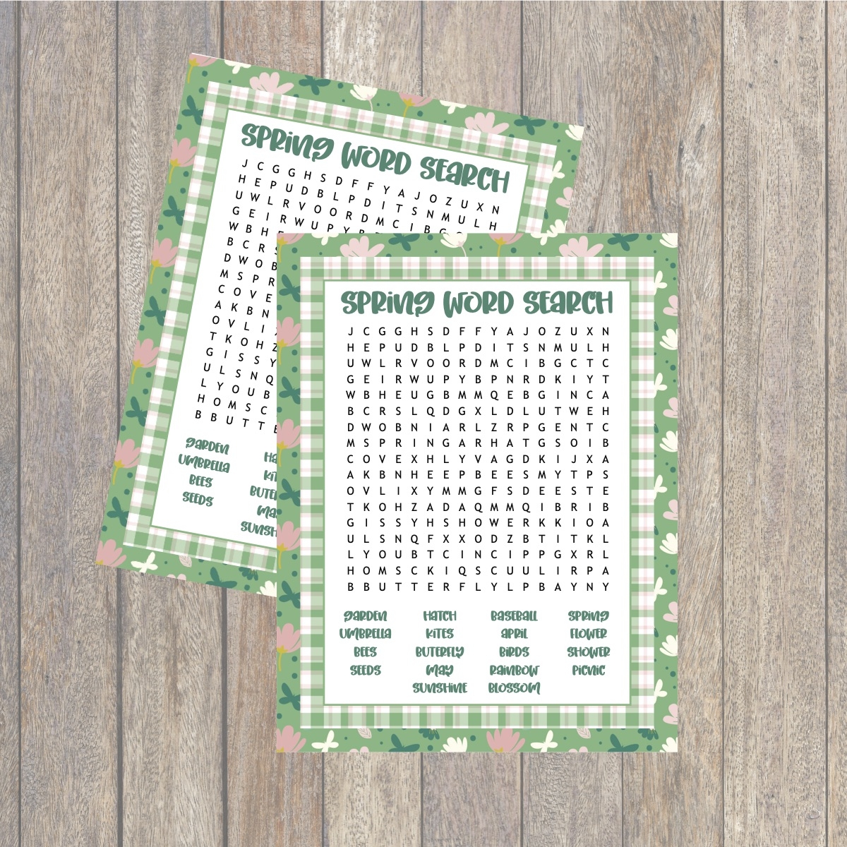 printable spring word search everyday party magazine