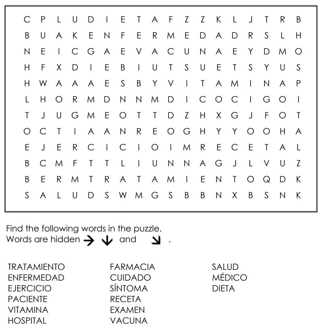 Printable Wordsearch Puzzles