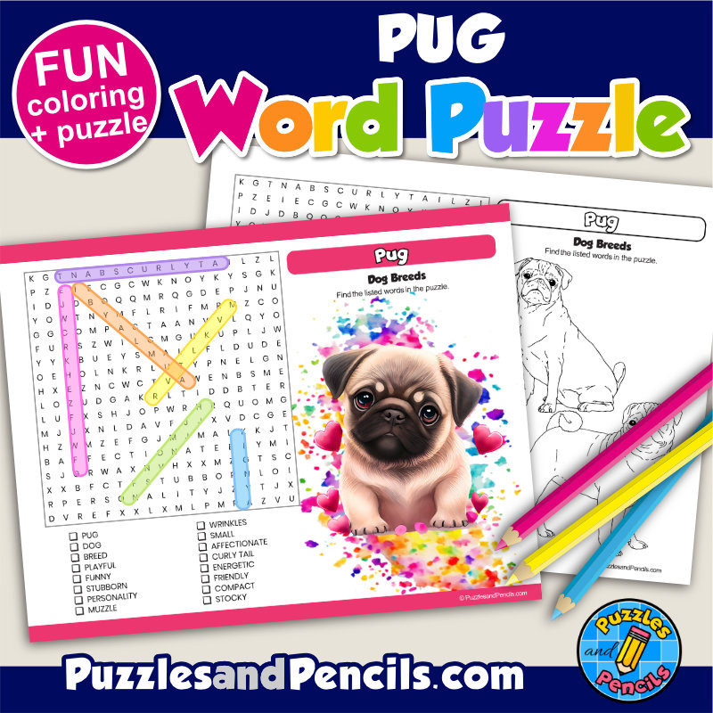 Free Dog Word Search