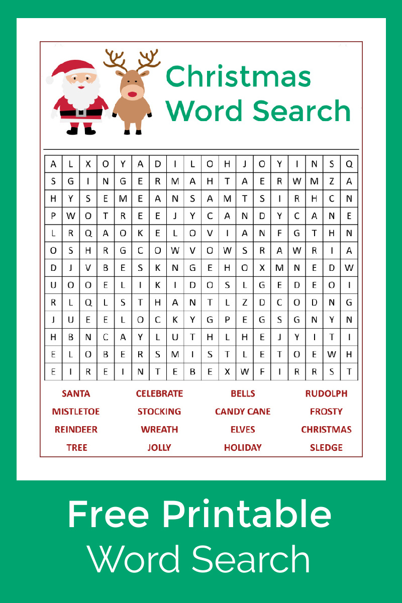 santa s christmas word search activity page mama likes this