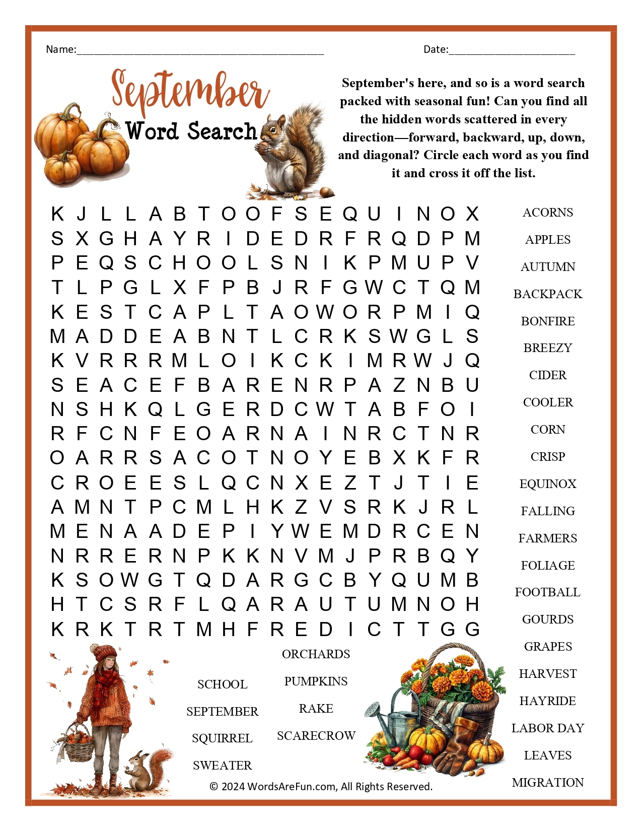 Extra Hard Word Search Printable