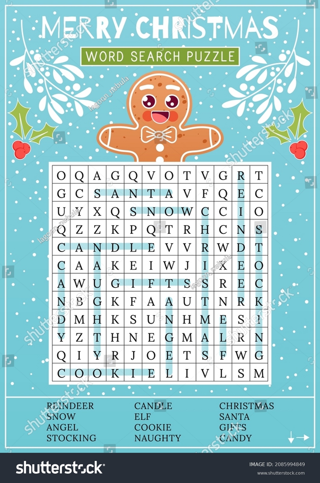 Simple Christmas Word Search Printable Simple Christmas Word Search Printable