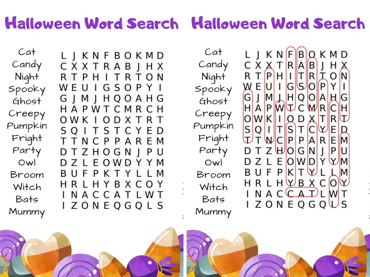 spooktacular halloween word searches