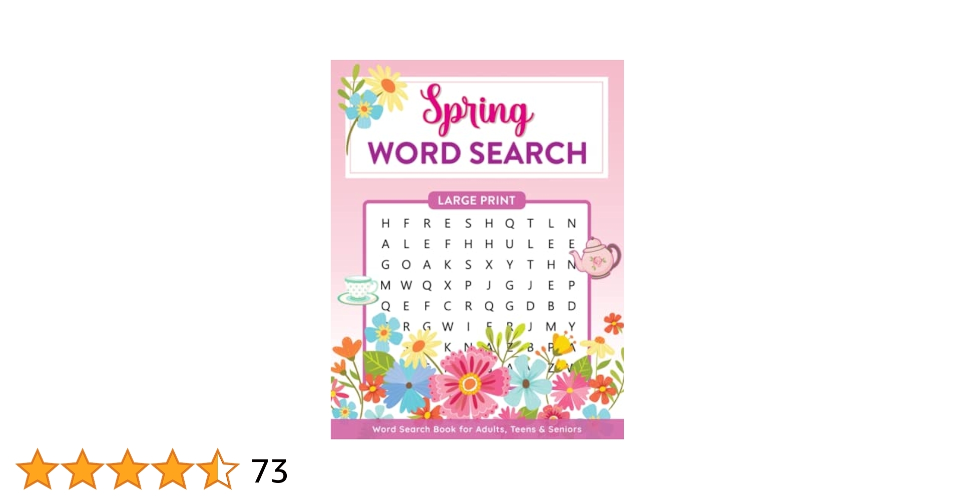 Spring Word Search Book For Adults Teens Seniors In Large Print Word Search Puzzles With Spring Easter Themes Fleurette Press 9798415678044 Amazon Books