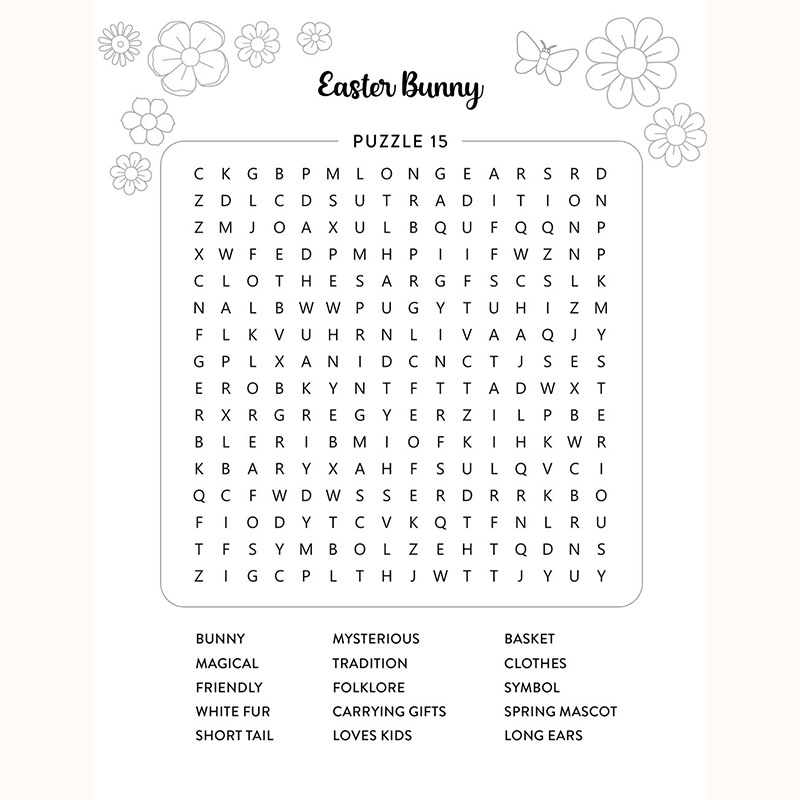Spring Word Search Puzzle Book