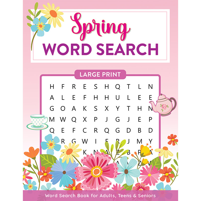 spring word search puzzle book