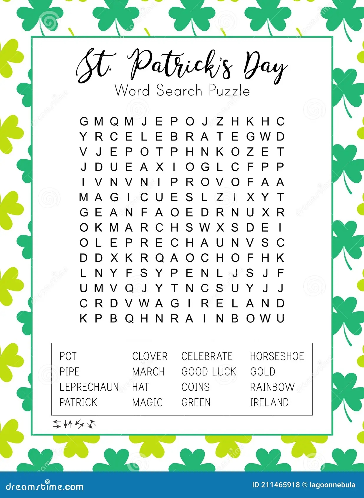 St Patrick s Day Word Search Puzzle Festive Worksheet For Learning English Words Stock Vector Illustration Of Activity Holiday 211465918 St Patrick s Day Word Search Puzzle Festive Worksheet For Learning English Words Stock Vector Illustration Of Activity Holiday 211465918
