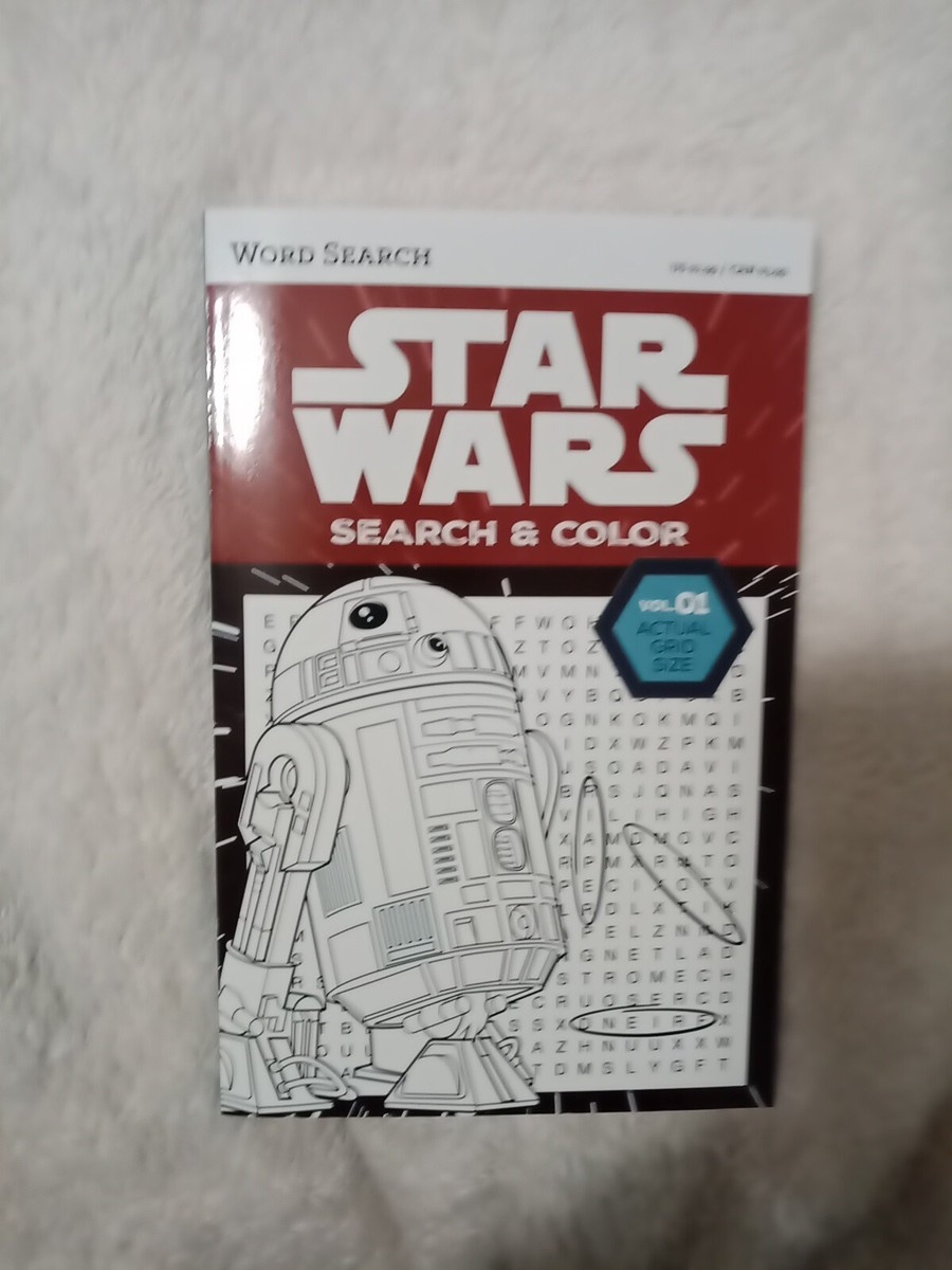 Star Wars Word Search And Color Puzzle Book Paperback 5 X 8 New EBay