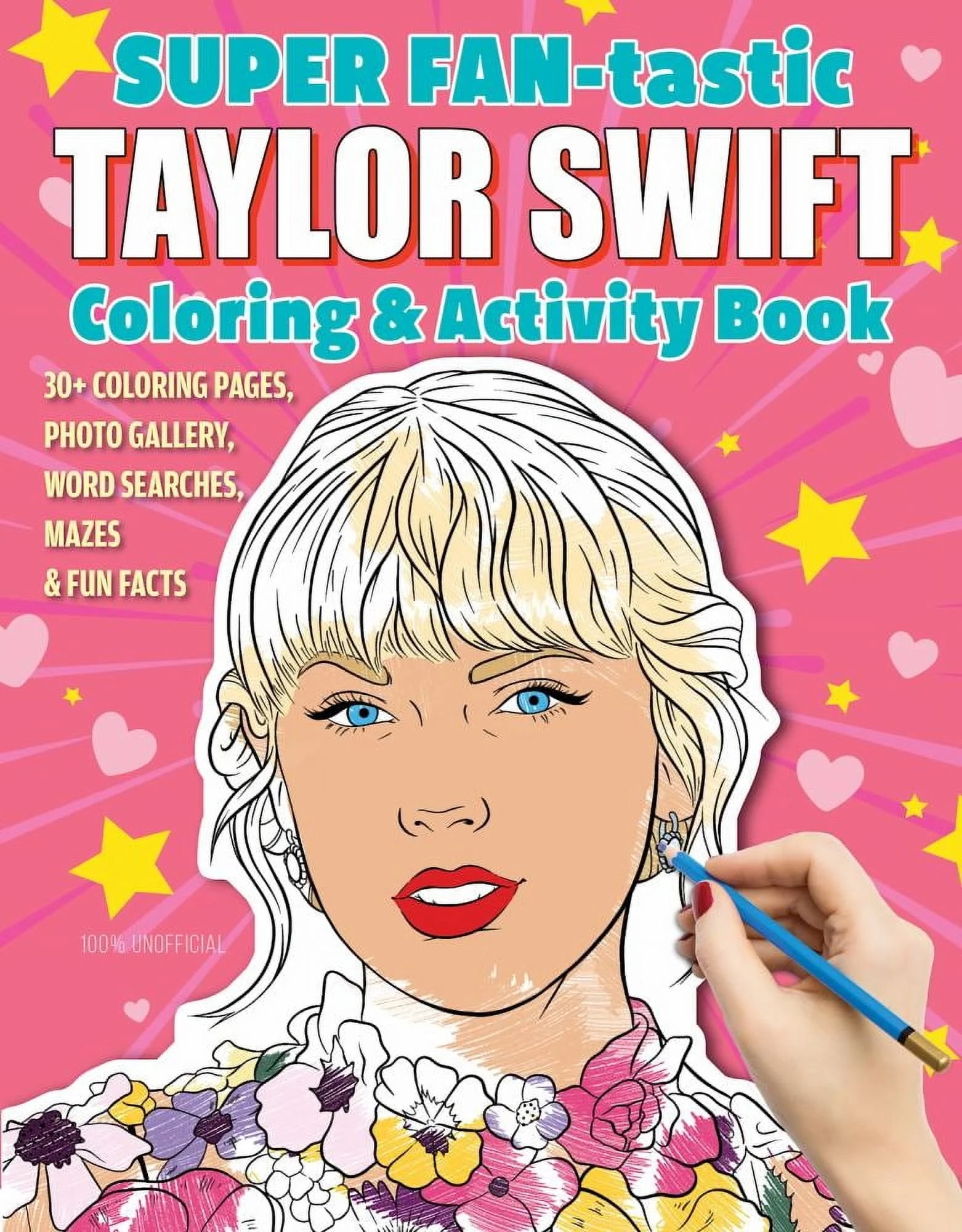 Super Fan Tastic Taylor Swift Coloring Activity Book 30 Pages Mazes Trivia Walmart